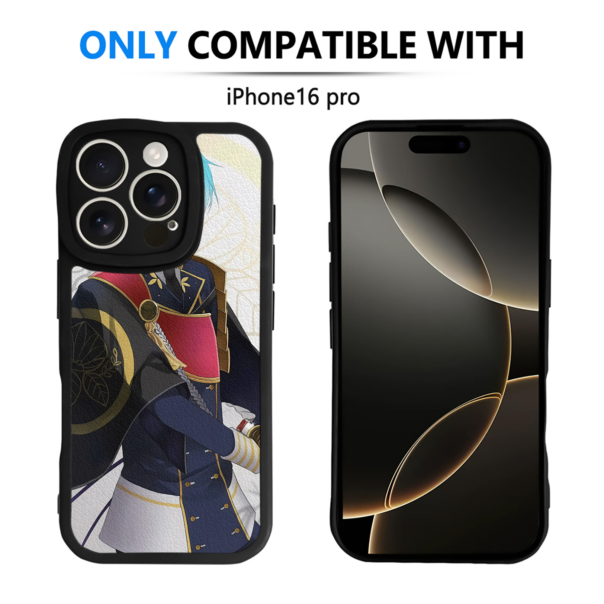 （画像用） 刀剣乱舞 Touken Ranbu 【iPhone 16シリーズ対応】シリコンスマホケース（レザー調） 材質：シリコン